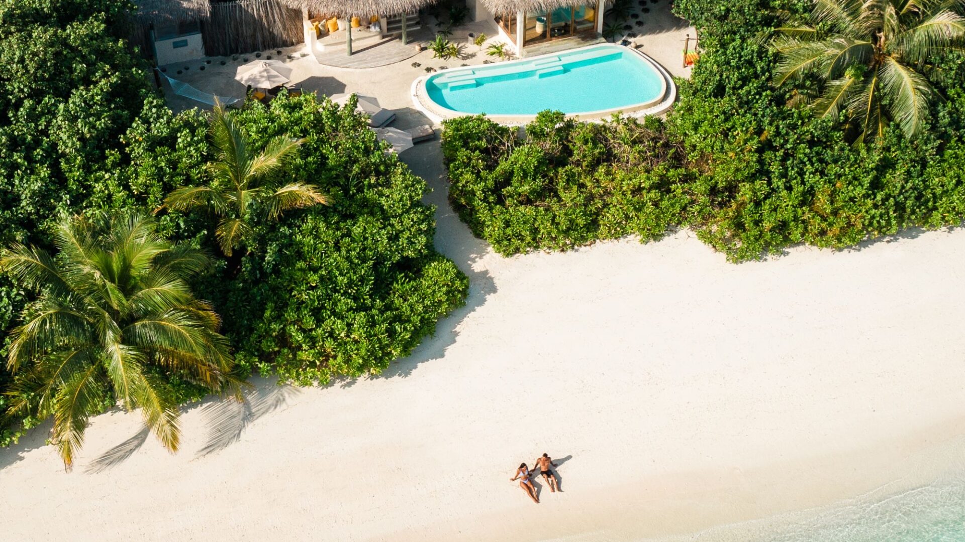 Two Bedroom Lagoon Beach Villa With Pool Six Senses Laamu Maldives