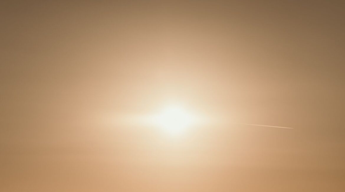 Sunset views from XO Cape Arnna out to sea at golden hour