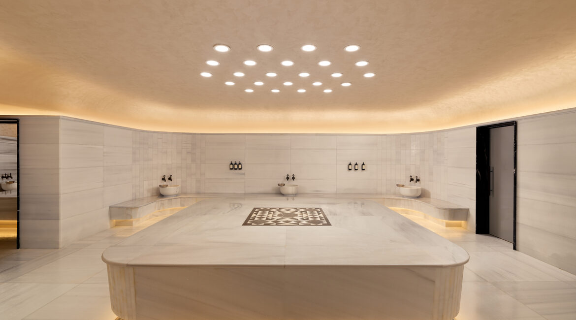 Hammam inside the spa at XO Cape Arnna resort