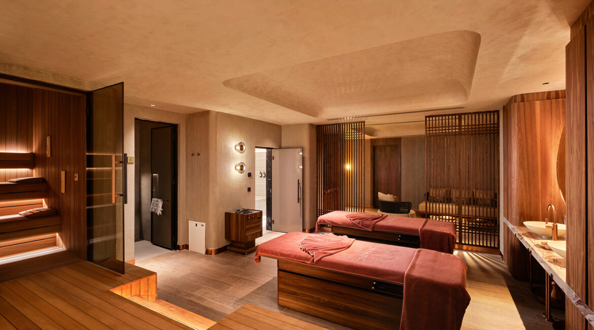 Spa treatment room with massage beds at XO Cape Arnna resort