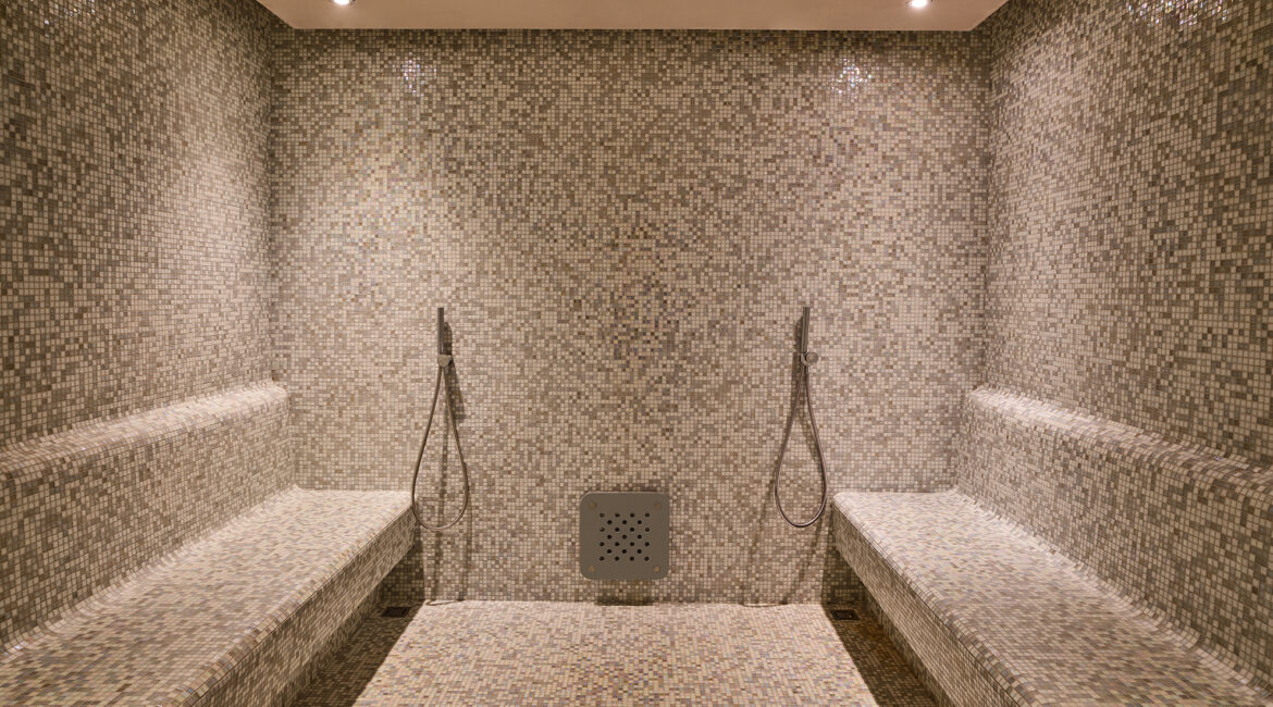 Traditional steam room inside the spa at XO Cape Arnna resort