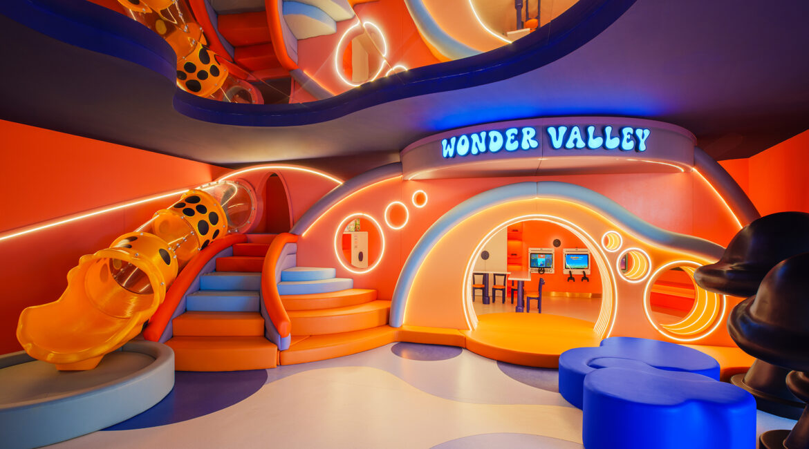 Entrance to Lumi’s Magical World Kids Club at XO Cape Arnna resort