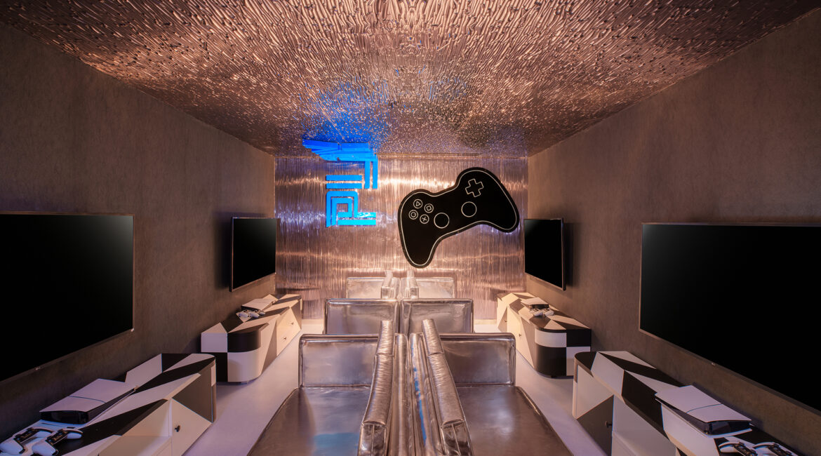 Gaming and entertainment room for children at XO Cape Arnna Kids Club