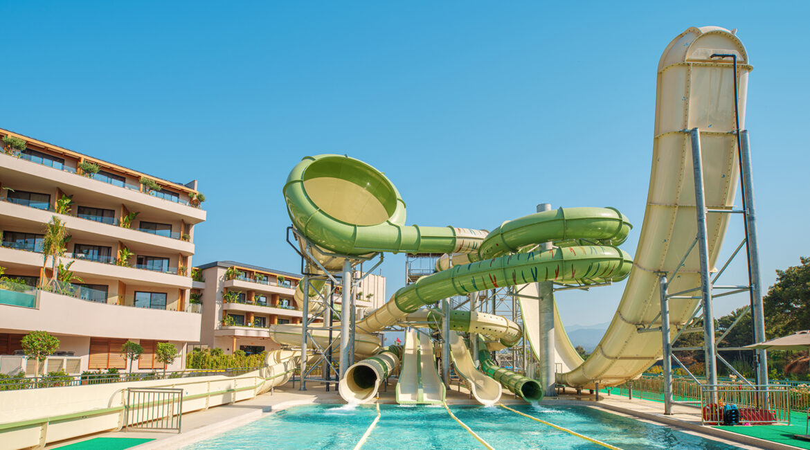 Water Park super slides at XO Cape Arnna Fethiye