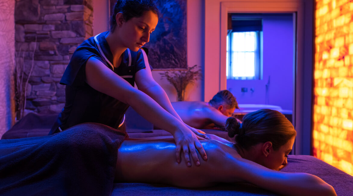 Wellness massage treatment at Villa Sostaga boutique hotel