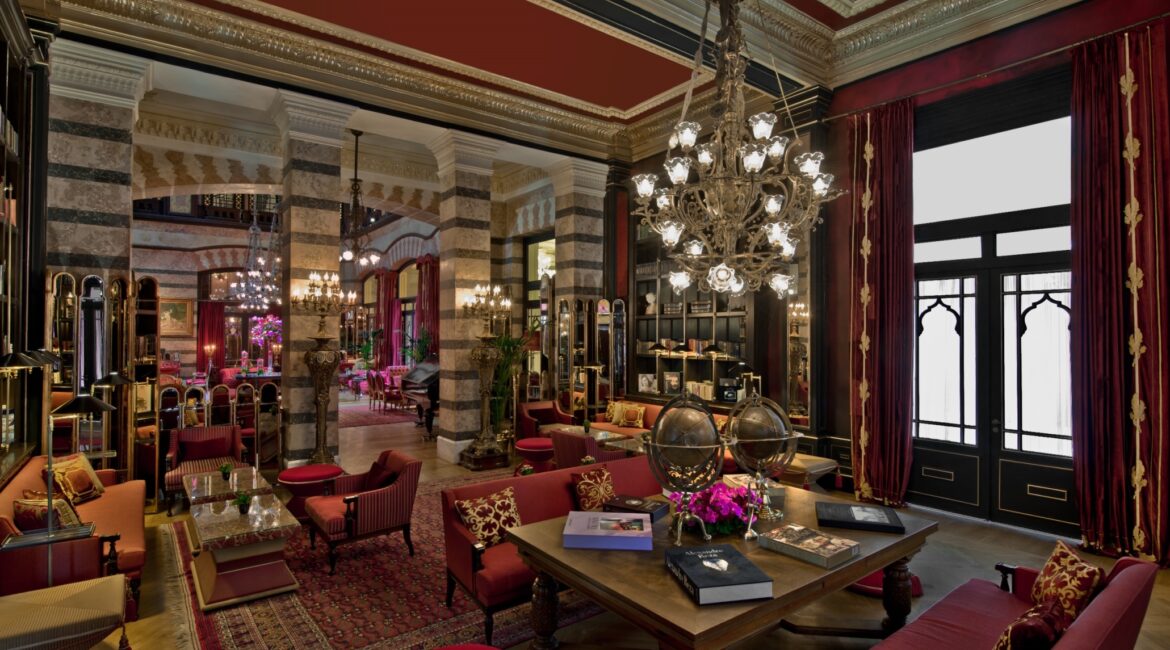 Library lounge at Pera Palace Hotel Istanbul