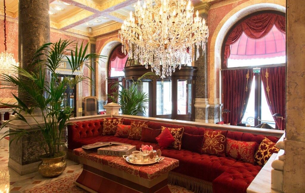 Lobby entrance at Pera Palace Hotel Istanbul