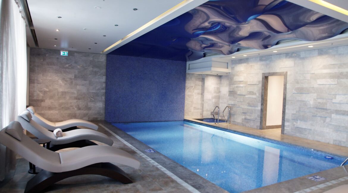 Indoor swimming pool at Pera Palace Hotel Istanbul