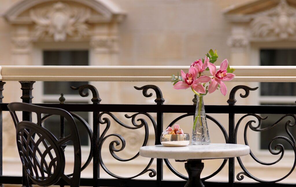 Balcony detail from Deluxe Pera View Twin Room at Pera Palace Hotel Istanbul