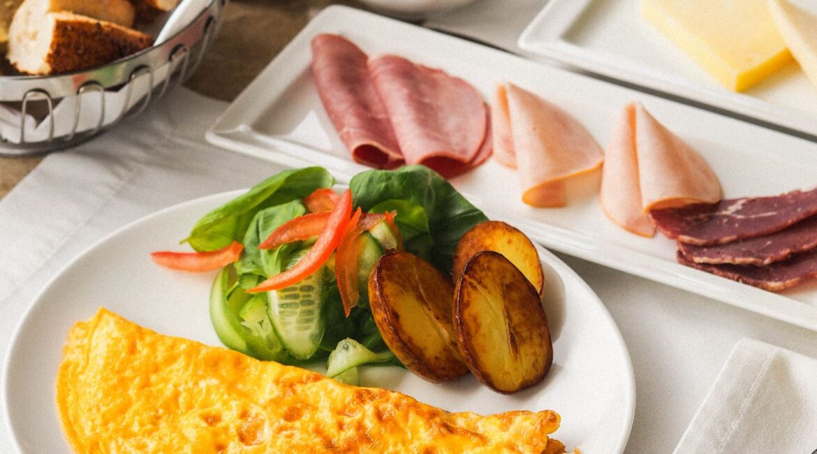Breakfast dishes served at The Bosphorus Lounge at The Stay Bosphorus Istanbu