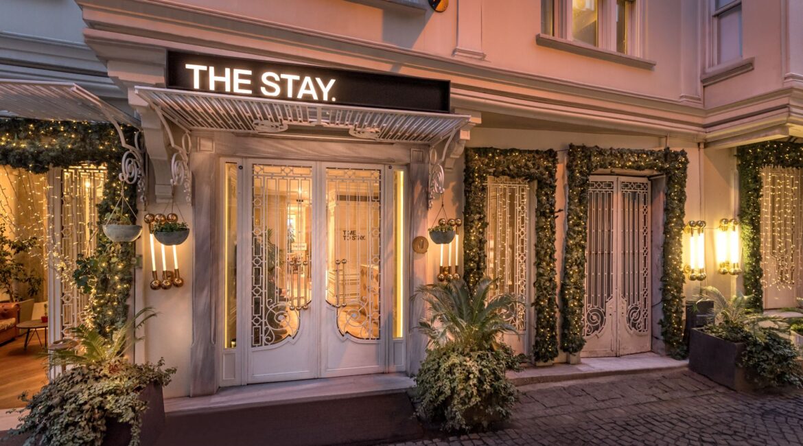 Entrance to The Stay Bosphorus boutique hotel in Ortakoy Istanbul