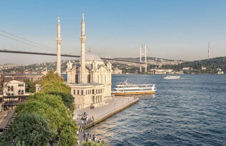 View across the Bosphorus from the Deluxe Bosphorus Room at The Stay Bosphorus Istanbul