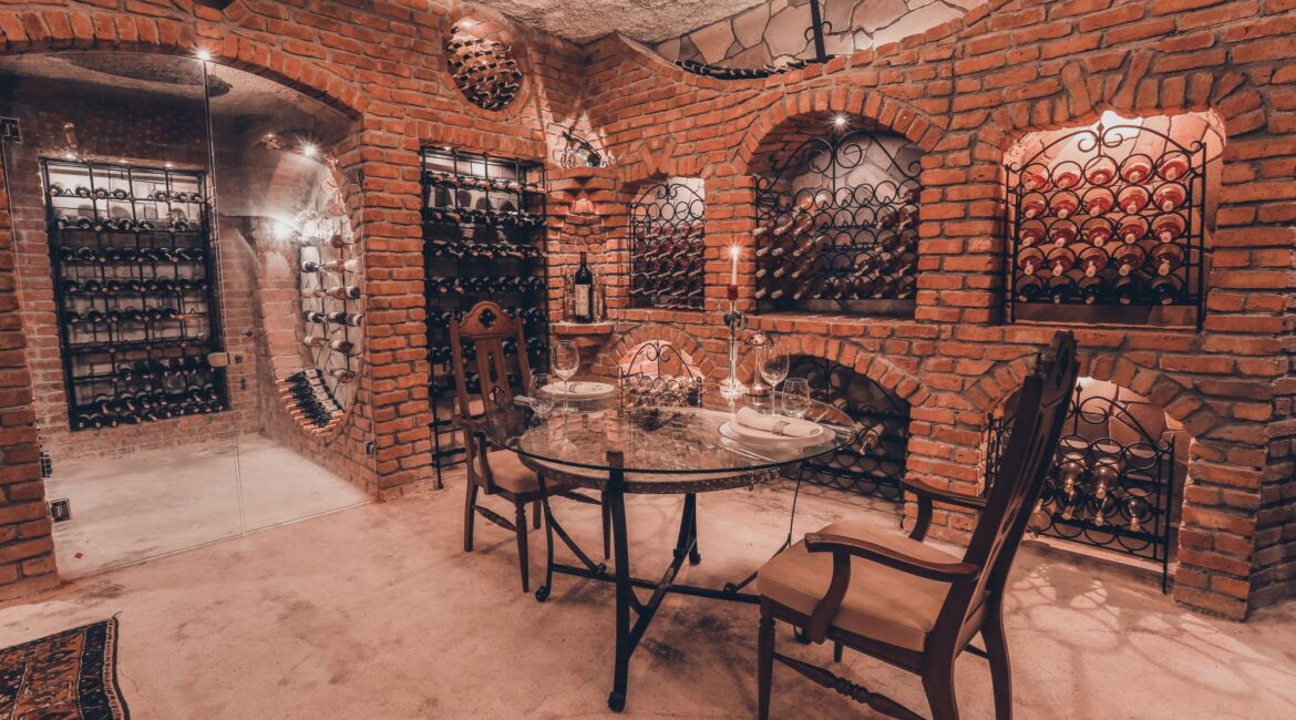 Cavo wine cellar at Museum Hotel Cappadocia showcasing Turkish wines