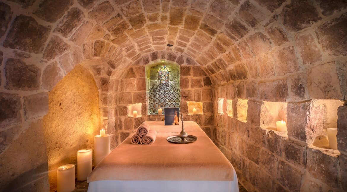 Private cave wellness room at Museum Hotel Cappadocia