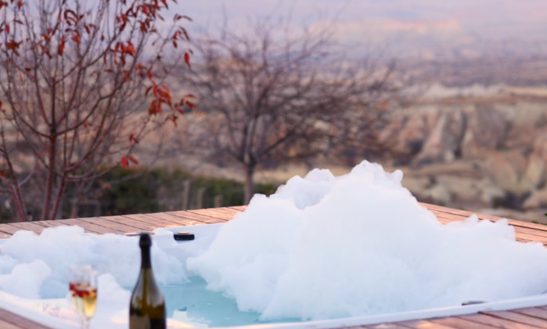Outside Jacuzzi Vineyard