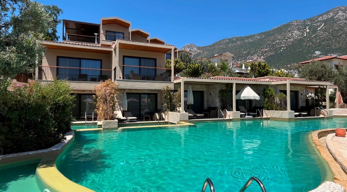 First look at the newly reopened Asfiya Sea View Hotel in Kalkan following its complete transformation under new ownership.