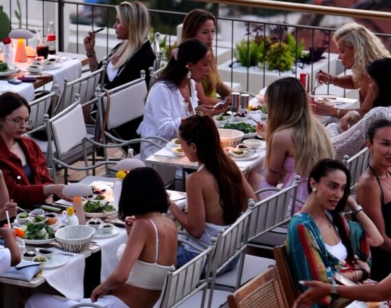 A favourite part of any Discerning Collection wellness holiday gathering with fellow guests after class in Kalkan